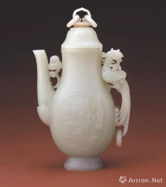 清 青玉鳳柄執(zhí)壺 北京故宮博物院藏品
