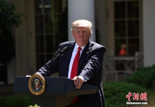 資料圖：美國總統特朗普。 <a target='_blank' href='http://www.chinanews.com/'>中新社</a>記者 刁海洋 攝