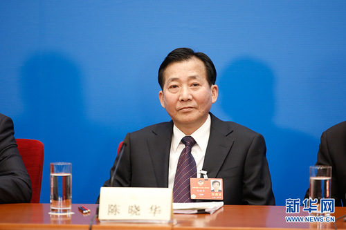 圖為農(nóng)業(yè)部原副部長陳曉華。新華網(wǎng) 中國政府網(wǎng) 陳杰 攝
