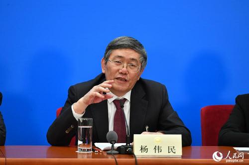全國政協委員，中央財經領導小組辦公室副主任楊偉民 人民網記者 于凱 攝
