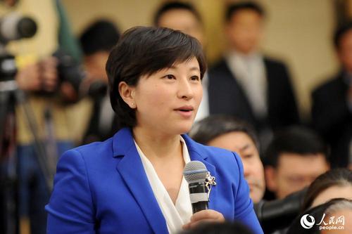 中國國際電視臺(tái)記者提問 人民網(wǎng)記者 郝勇 攝