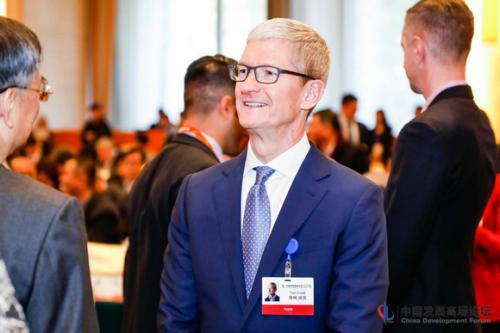 圖為蘋果公司CEO蒂姆·庫克。中國高層發展論壇主辦方供圖