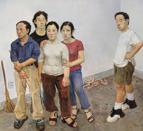《邊緣》160X150CM 2001