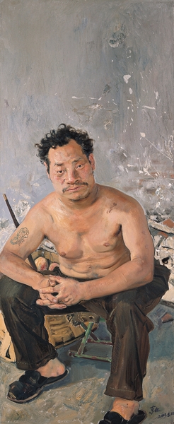 《賣桃人》 160X65CM 2003