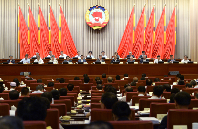 全國政協十三屆常委會第二次會議舉行全體會議 汪洋出席