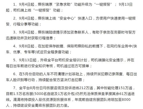 滴滴最新一輪整改措施時間軸。