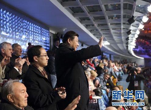 2014年2月，習近平出席索契冬奧會開幕式。來源：新華網(wǎng)