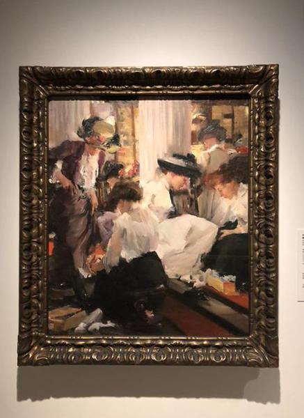伊麗莎白·斯巴霍克·瓊斯《鞋店》 約1911年 芝加哥藝術博物館
