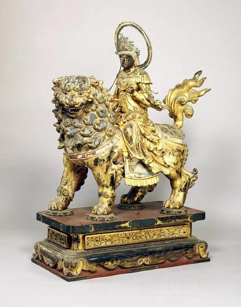 鍍金涂漆木雕，康祐（1630–1689），1685-1689年