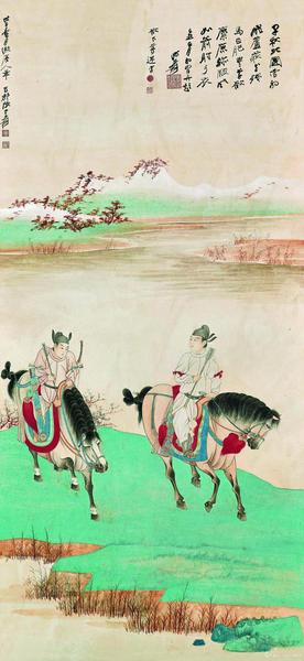 《唐人秋獵圖》，成交價4255萬元