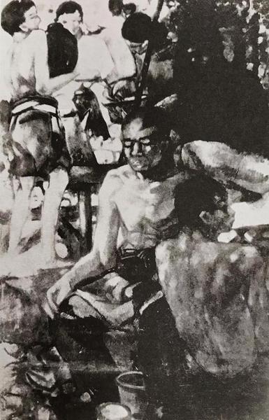 《民間》，林風(fēng)眠，油畫，1927年
