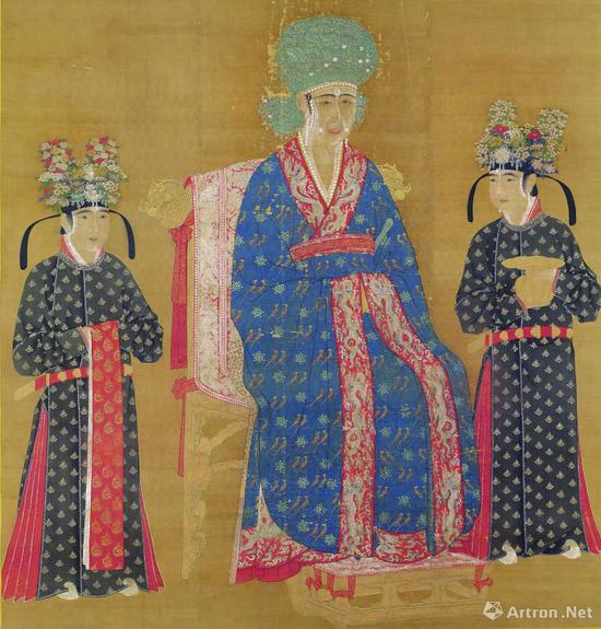 《宋仁宗后坐像》 絹本設色 軸 172.1x165.3公分，現藏臺北故宮博物院