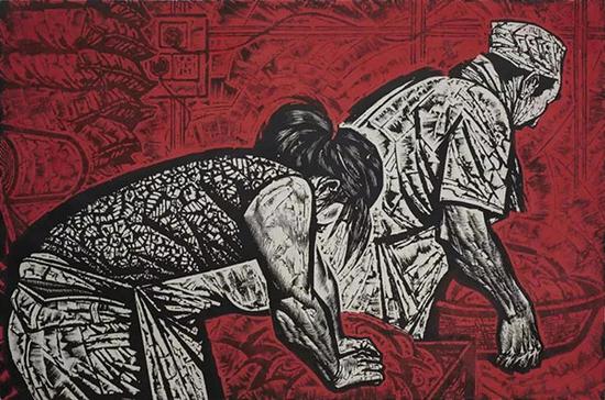 代大權 紅霞面店 50×100cm