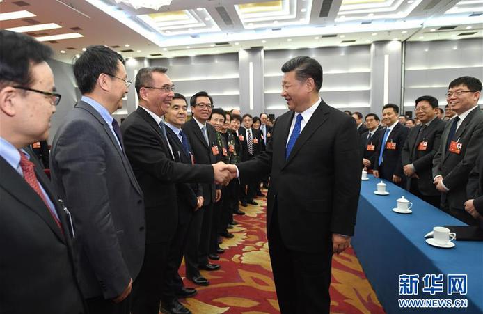習近平看望參加政協會議的民盟致公黨無黨派人士僑聯界委員
