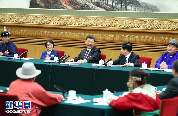 習近平到內蒙古代表團參加審議