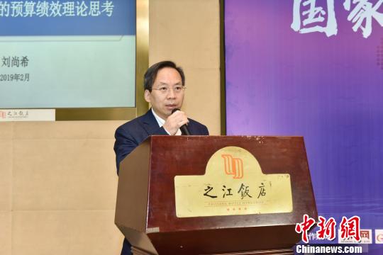 中國財政科學研究院院長劉尚希。　中新經緯 供圖 攝