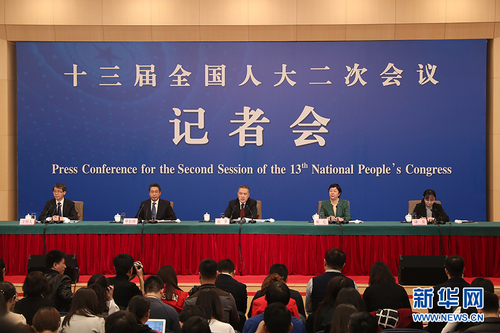 圖為記者會現場。新華網 中國政府網 陳杰 攝