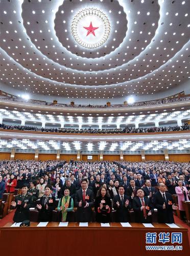 　　3月13日，中國人民政治協商會議第十三屆全國委員會第二次會議在北京人民大會堂舉行閉幕會。新華社記者 姚大偉 攝