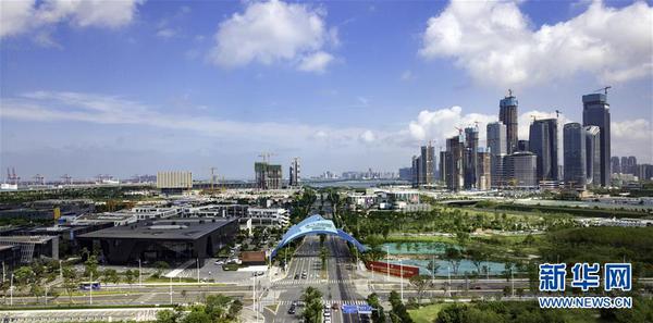 這是廣東自貿試驗區深圳前海蛇口片區（2018年5月15日攝）。 新華社發（丘根茂 攝）