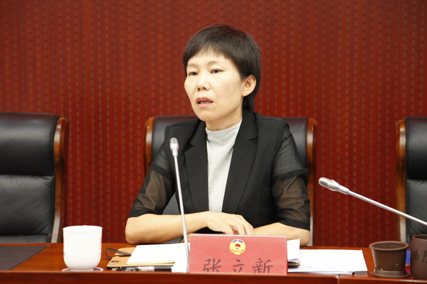 區委常委、副區長張立新講話