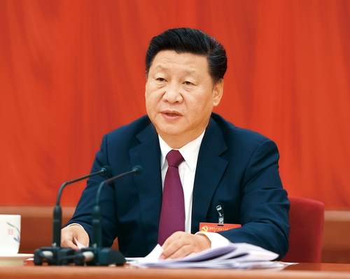 中國共產(chǎn)黨第十八屆中央委員會第六次全體會議，于2016年10月24日至27日在北京舉行。中央委員會總書記習(xí)近平作重要講話。 新華社記者 李學(xué)仁 攝