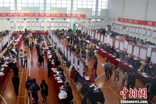 資料圖：招聘會現場。<a target='_blank' href='http://www.chinanews.com/'>中新社</a>記者 馬銘言 攝