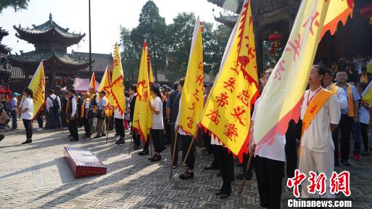 全球華人武圣關公朝圣大典活動。　杜利勇 攝