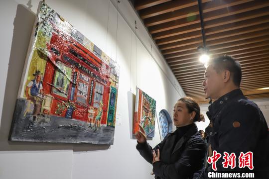 圖為展覽活動現場?！■暮陚?攝