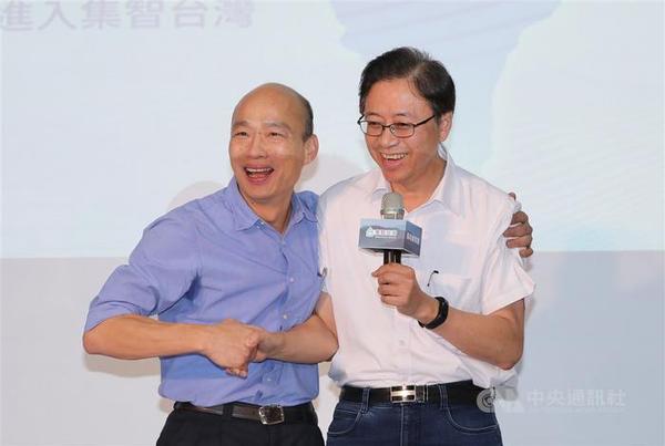 韓國瑜宣布搭檔張善政吳敦義：兩者相加更圓滿