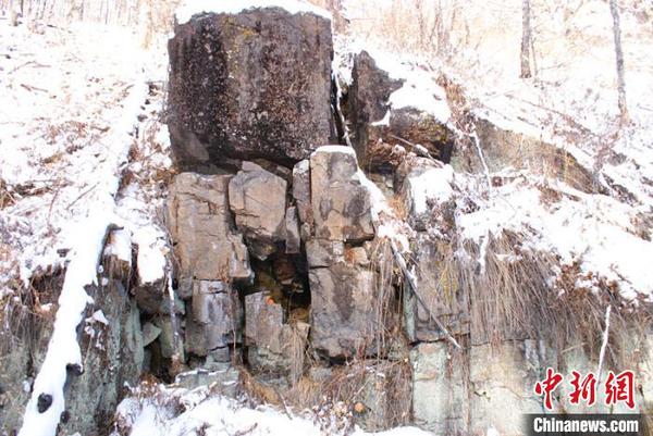 “中國最冷小鎮(zhèn)”呼中發(fā)現(xiàn)距今約7000年巖畫。　王平 攝