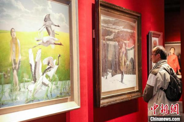 畫展現場。主辦方供圖