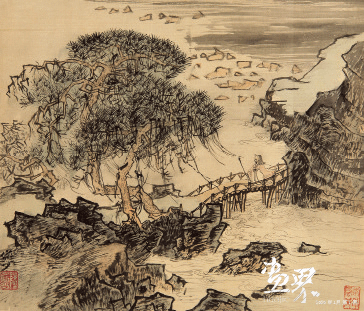 古今人物山水冊(cè)-2-29x34cmx12-1961年--陸儼少