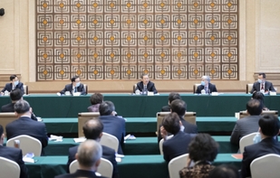 趙樂際與民盟、致公黨、僑聯(lián)界別政協(xié)委員共商國是