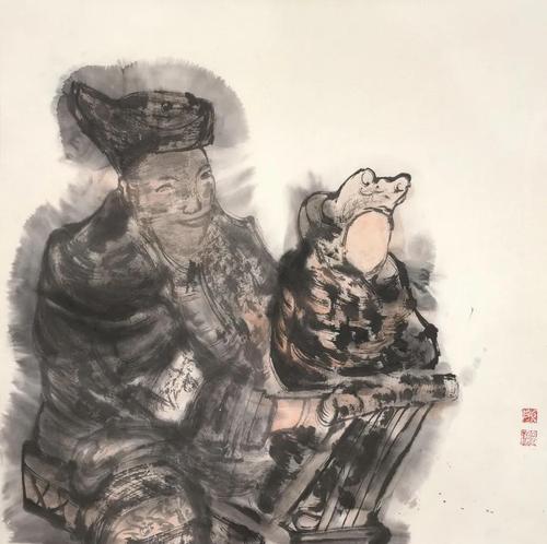 陳風新 寫生5 紙本設色 68×68cm 2019 年