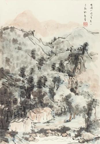 徐水平 井岡山寫生1 紙本水墨設色 65×45cm 2019 年