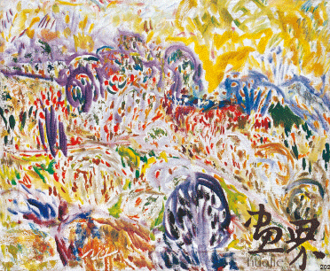 麗-山（布面油畫）50×60.5cm-2007年-陳天龍