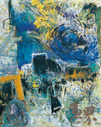 風(fēng)（布面油畫）100×80cm-2009年-陳天龍