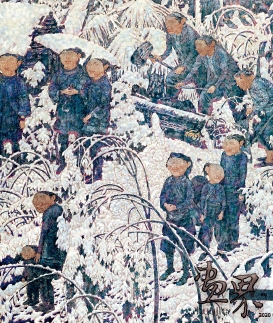 臘-月（局部1）230×210cm-2009年-陳孟昕