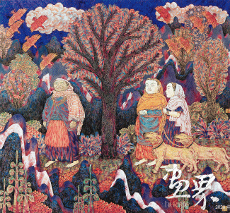 佛國晨曦-130×110cm-2012年-陳孟昕