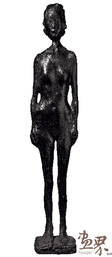 雙臂垂在兩側的裸女（雕塑）103×20×16cm--2019年-熊秉明（陸丙安捐贈）