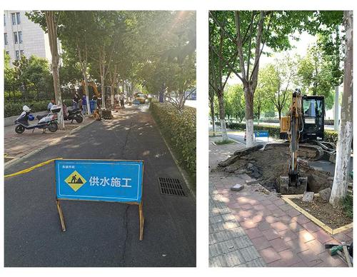 供水管道搶修開挖現(xiàn)場