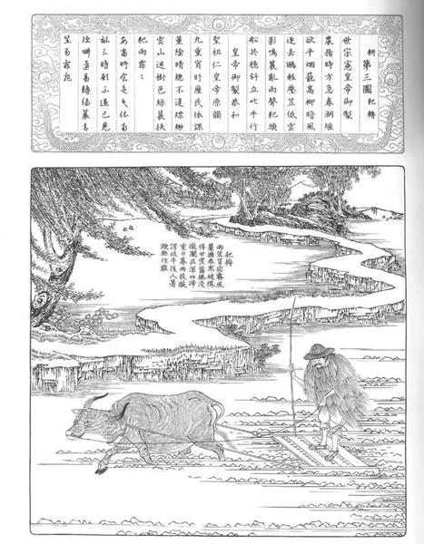 《耕織圖》（局部）