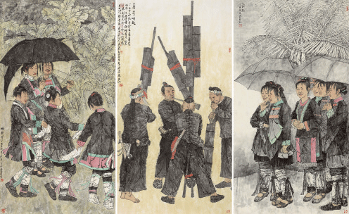 蘆笙響起-170×95cm×3-2017年-徐惠泉