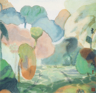 清-輝-46×46cm-1996年-田黎明