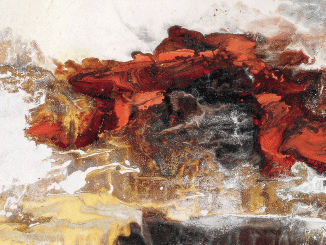 紅色記憶之二（現(xiàn)代中國畫）-136×544cm-2016年-王林旭