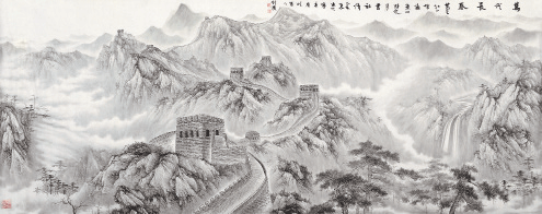 萬代長春-140×352cm-2019年-劉-廣