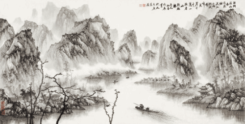 陽朔溪山春已深-180×97cm-2013年-劉-廣