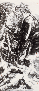 凝固的山-330×149cm-2015年-紀連彬