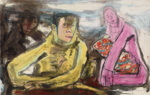 遠行之一-192×300cm-2019年-張立柱