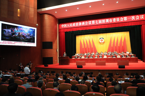 深圳市政協七屆一次會議舉行大會發言